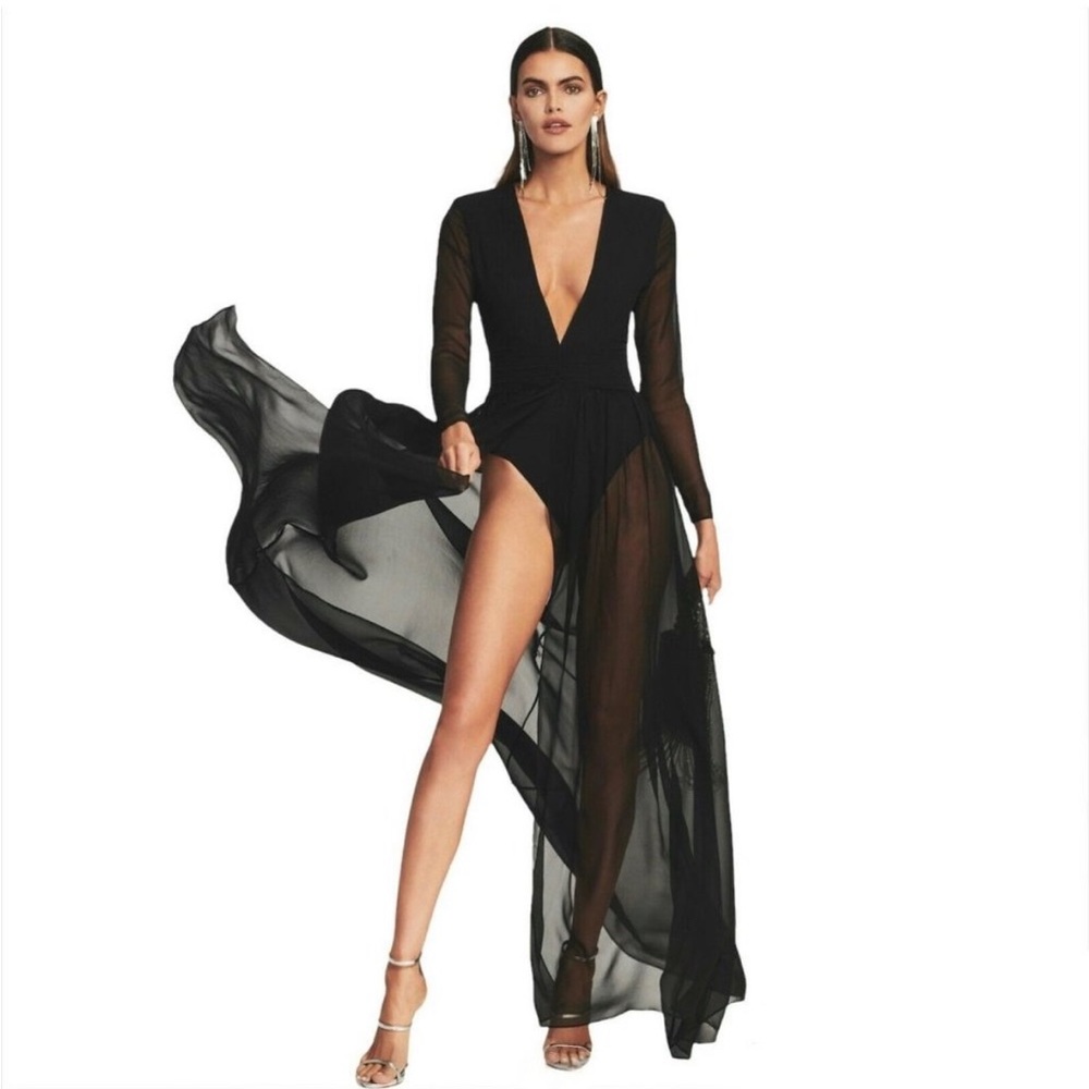 Retrofete Angela Maxi dress in black